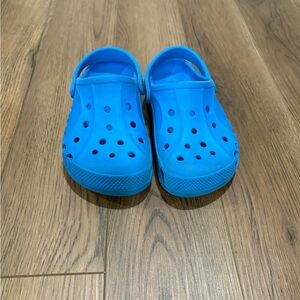 Kids Blue Crocs size 3 big kids